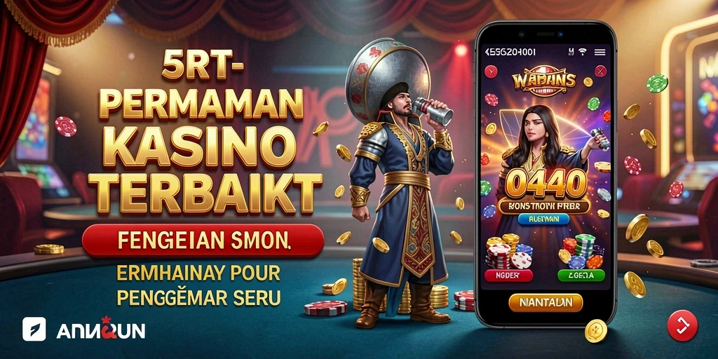Tampilan menarik dari gameplay seru 5RT dalam tema Kasino.