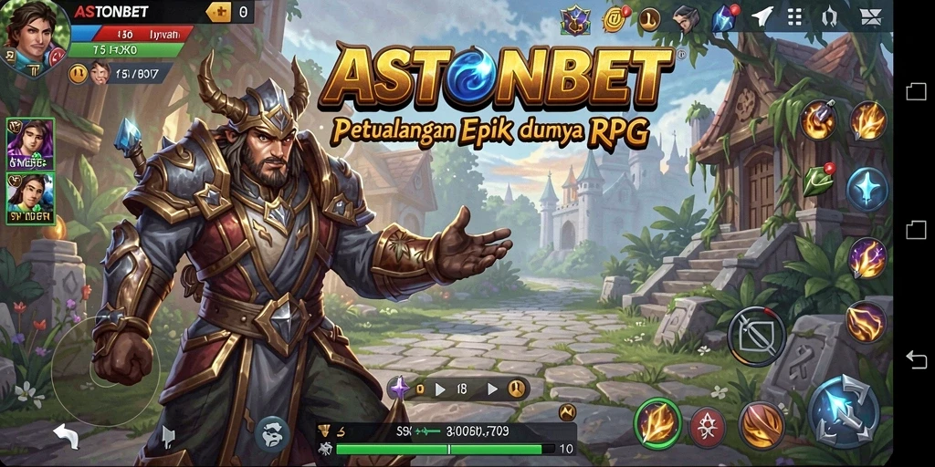 Screenshot gameplay menampilkan petualangan seru di dunia RPG ASTONBET.