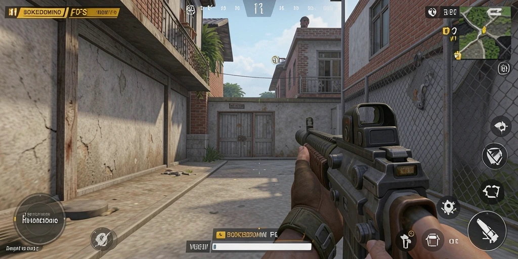 Tampilan gameplay BOKEDOMINO yang intens dan penuh aksi.