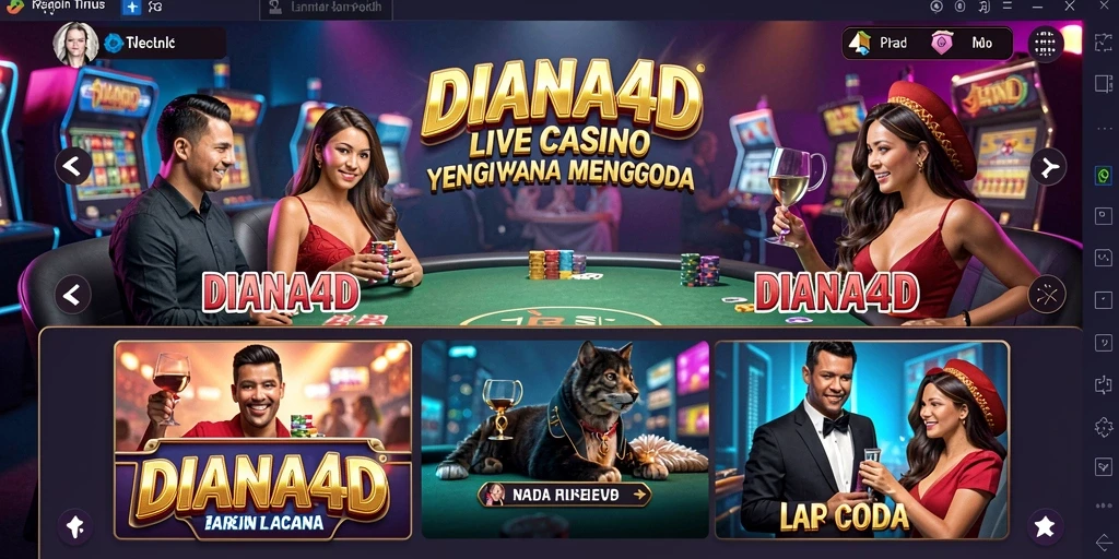 Tampilan gameplay Live Casino di DIANA4D yang mengasyikkan.