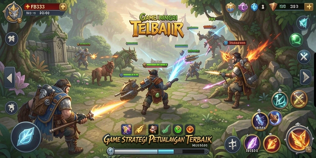 Screenshot gameplay FB333 menampilkan pertempuran strategi yang seru.