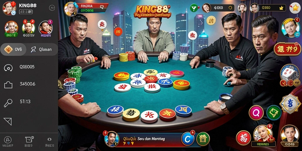 Gameplay QiuQiu yang mendebarkan dan interaktif.