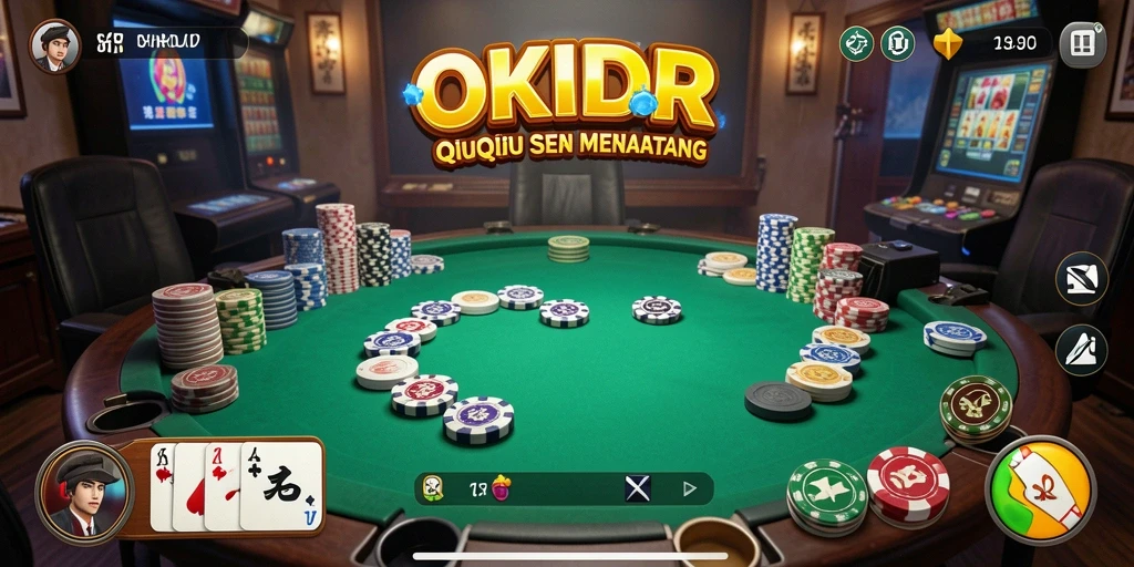 Tangkapan layar utama <strong>OKIDR</strong> menampilkan gameplay QiuQiu yang menarik.