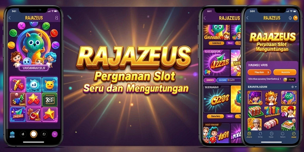 Tampilan gameplay RAJAZEUS dengan grafis slot yang memukau.