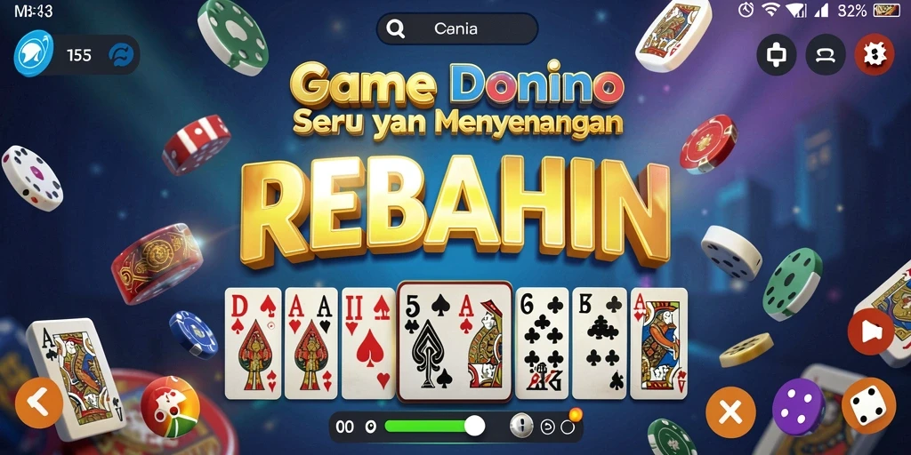 Tampilan gameplay dominan dalam REBAHIN yang seru