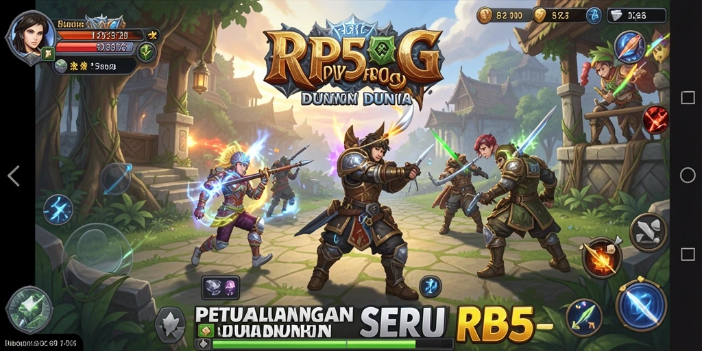 Tampilan gameplay RP55 yang memukau dengan aksi RPG yang seru.