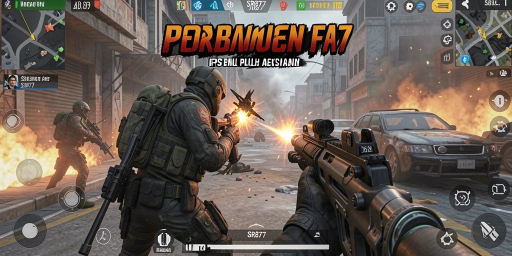 Gameplay SR877 menunjukkan aksi tembak-menembak yang mendebarkan dan intens.