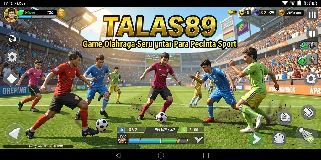Tampilan gameplay TALAS89 yang mendebarkan dalam aksi pertandingan olahraga.