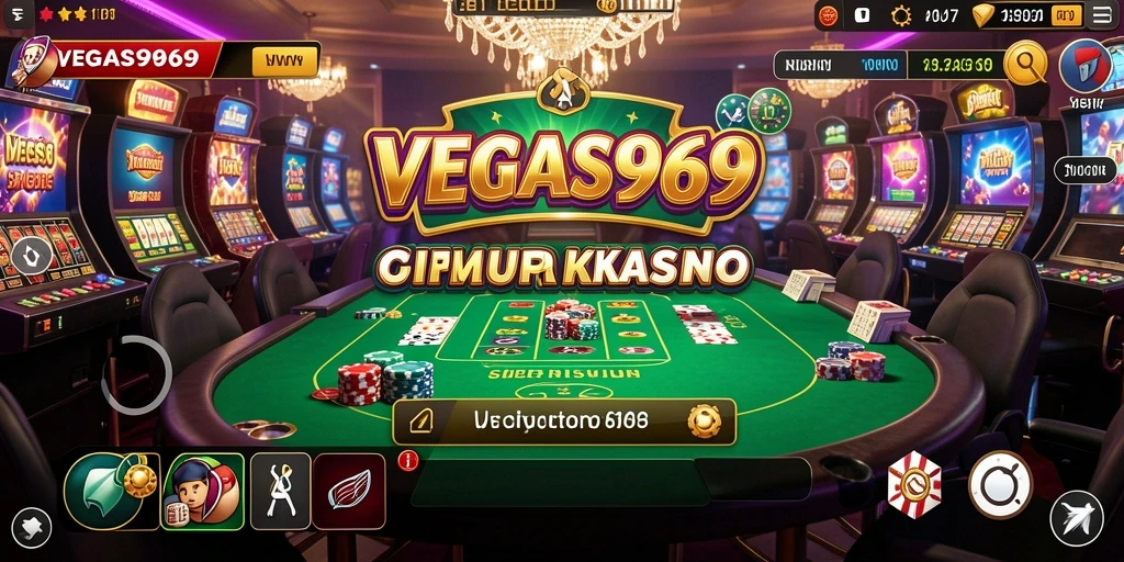 Screenshot gameplay <strong>VEGAS969</strong> menampilkan suasana kasino yang menarik.