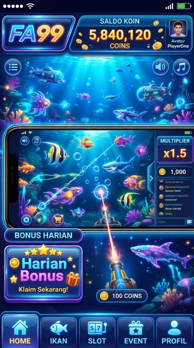 Tampilan beranda fa99 dengan pilihan aplikasi populer.